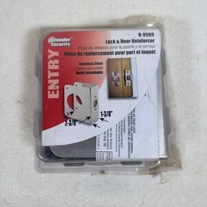 Lock/Door Reinforcer U-9589 Defender Security Stainless Steel 1-3/8" Thickness C